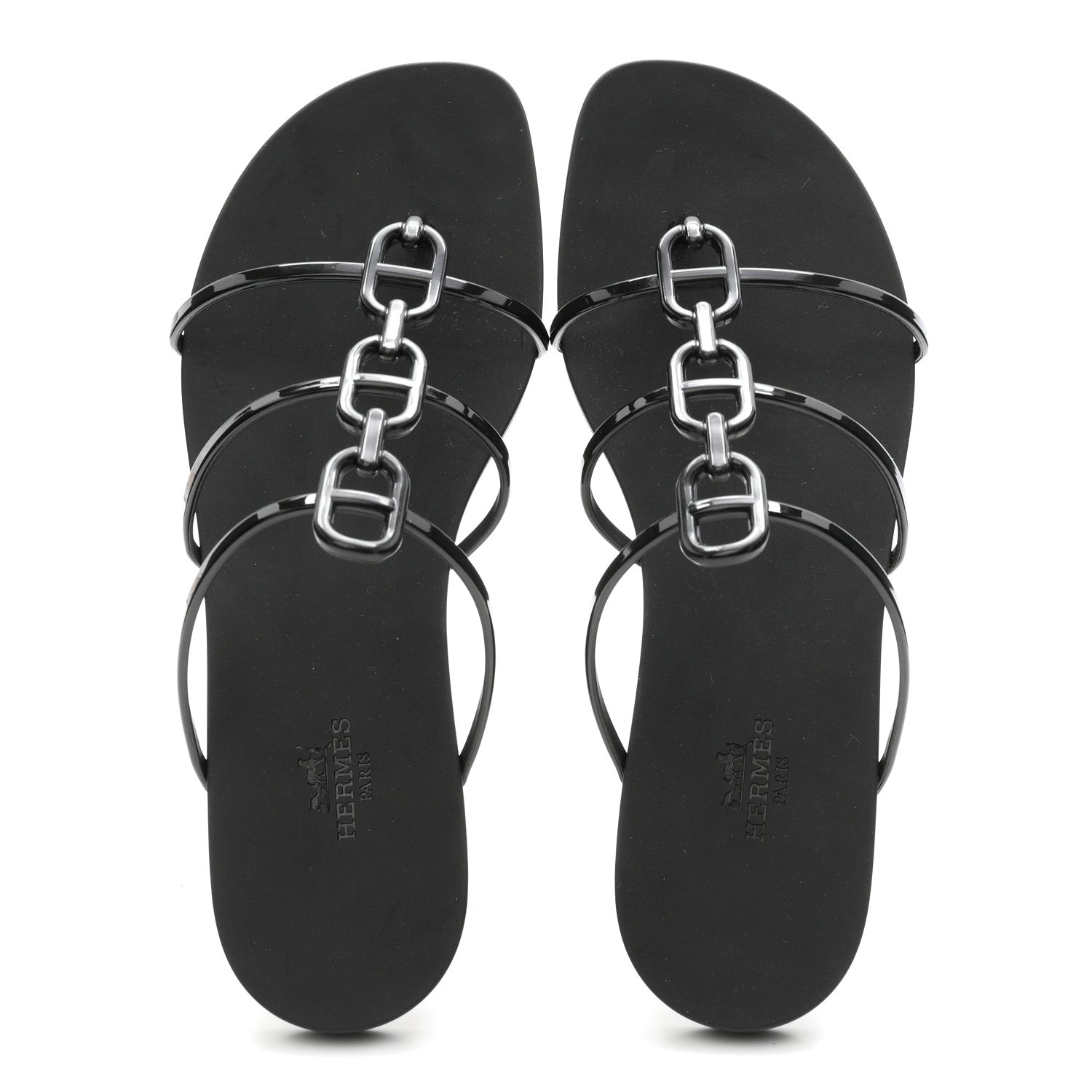 Rubber Womens Mykonos Sandals 38 Black