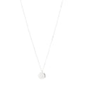 Sterling Silver Letter G Disc Pendant Necklace