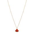 18K Rose Gold Diamond Carnelian Divas' Dream Pendant Necklace