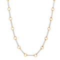 18K Yellow White Gold Element Chain Necklace