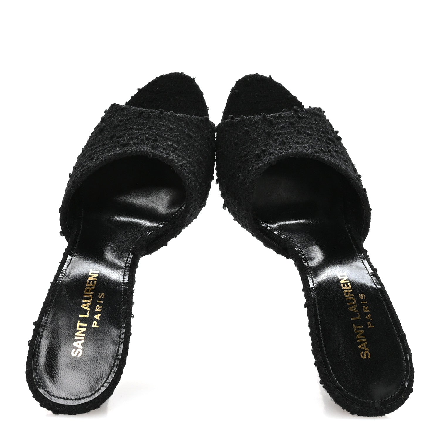 Boucle Tweed La 16 95 Mule Sandals 37 Black