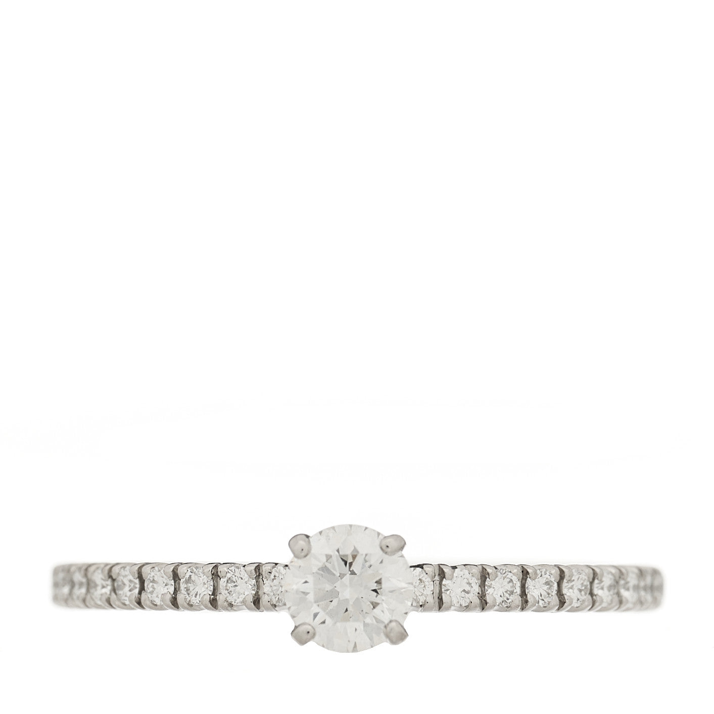 Platinum Diamond .20ct Etincelle De Cartier Solitaire Engagement Ring 49 4.75