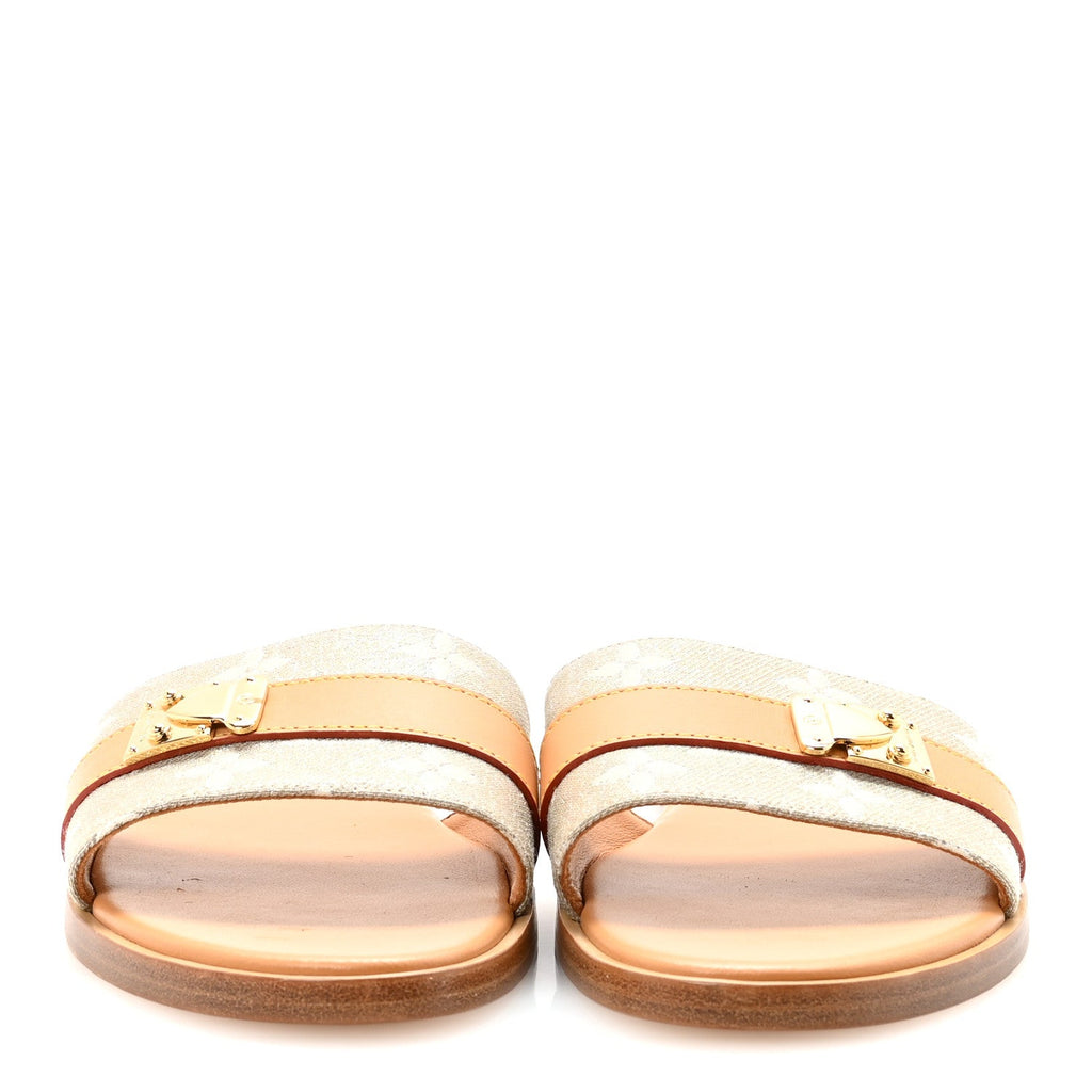 Monoglam Lock It Flat Mule 36.5 Gold