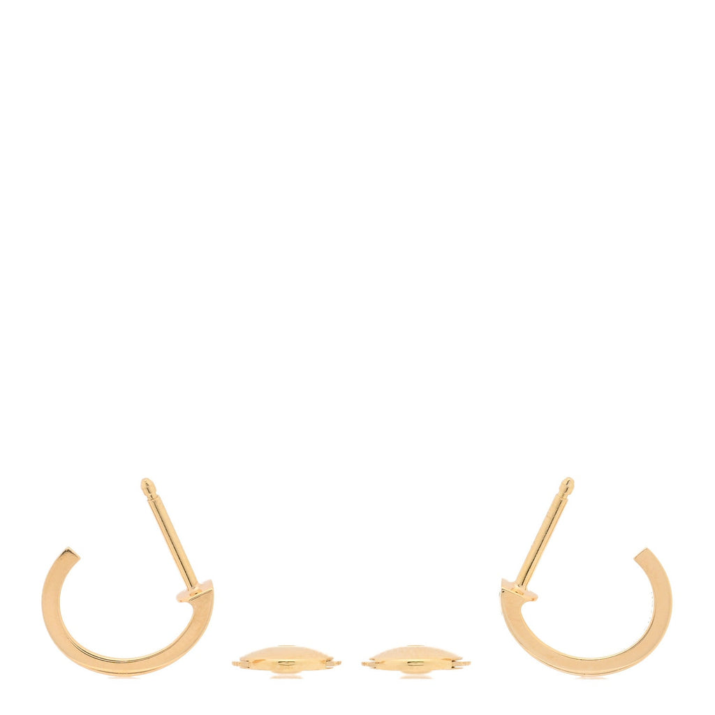 18K Yellow Gold Small LOVE Hoop Earrings