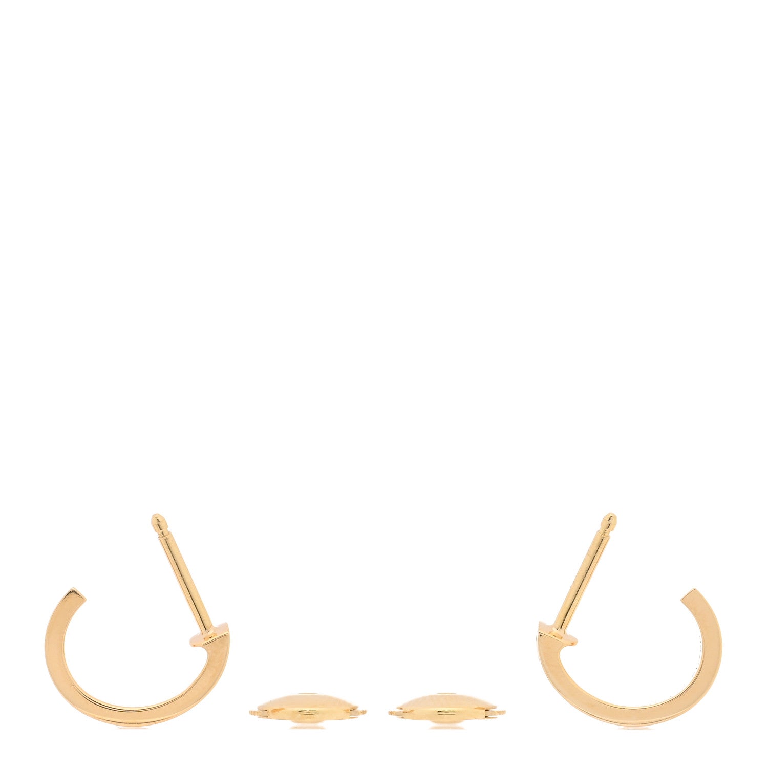18K Yellow Gold Small LOVE Hoop Earrings