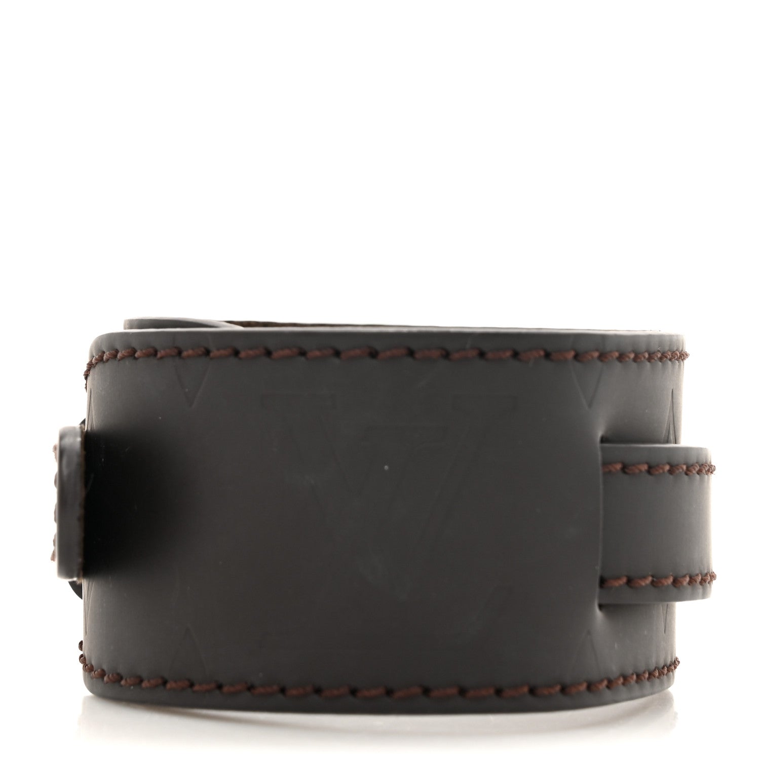 Glace Monogram Wrap Bracelet Cafe Brown