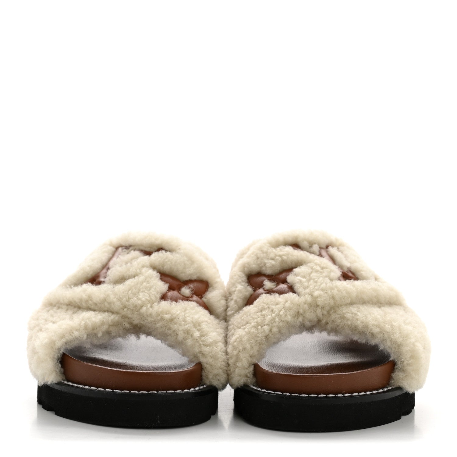Shearling Paseo Flat Comfort Mule 36 Brown