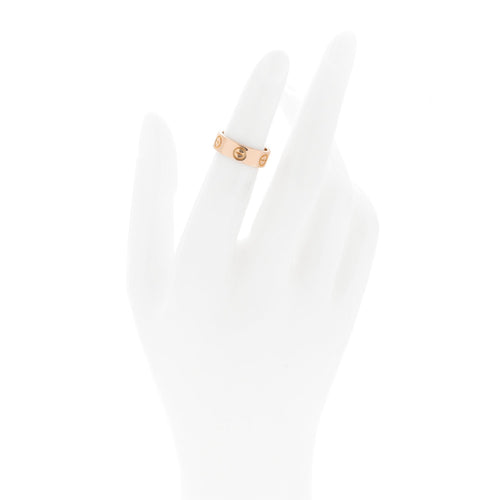 18K Pink Gold 5.5mm LOVE Ring 46 3.75
