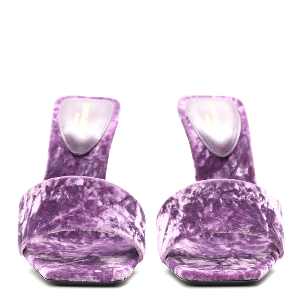 Velvet Baliqua 105 Mule Sandals 36 Malva