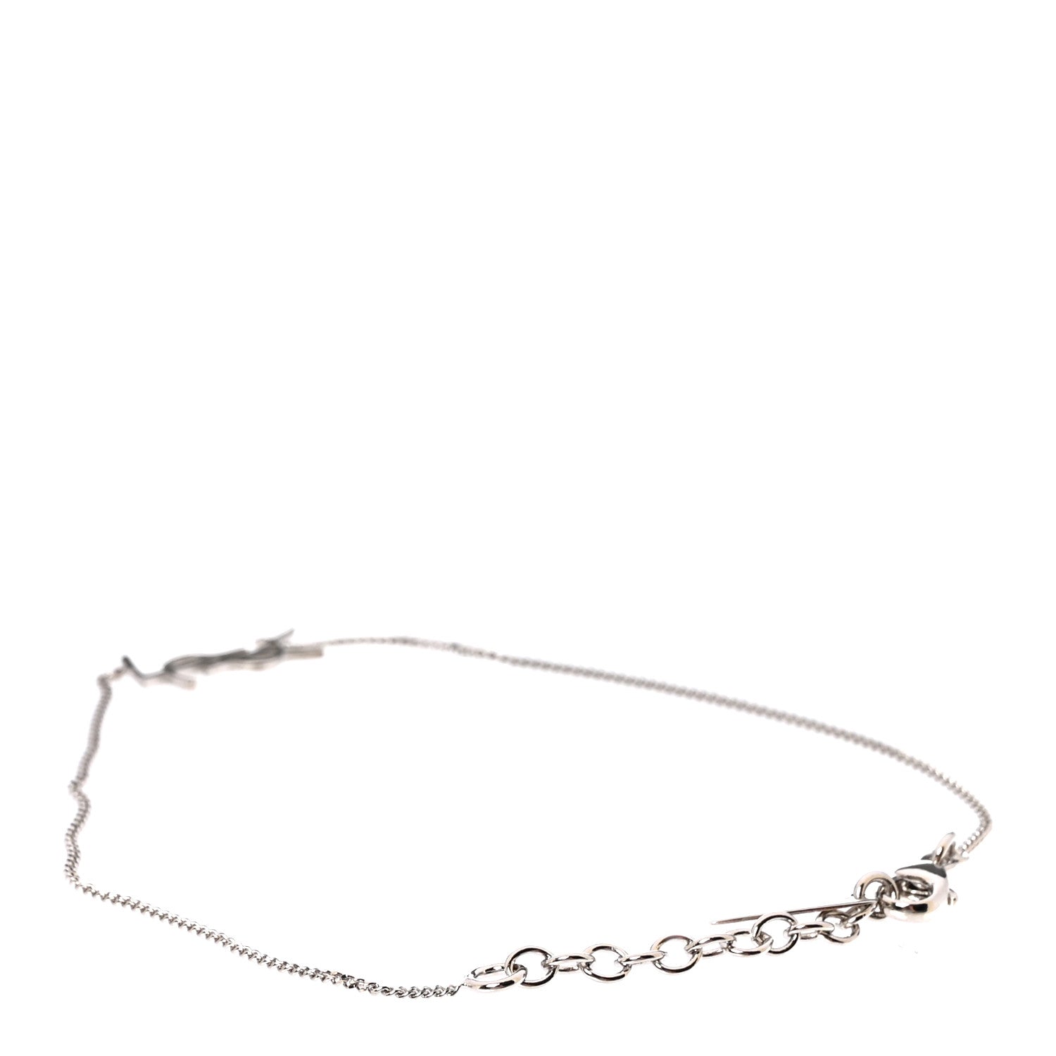 Brass Monogram Charm Bracelet Silver