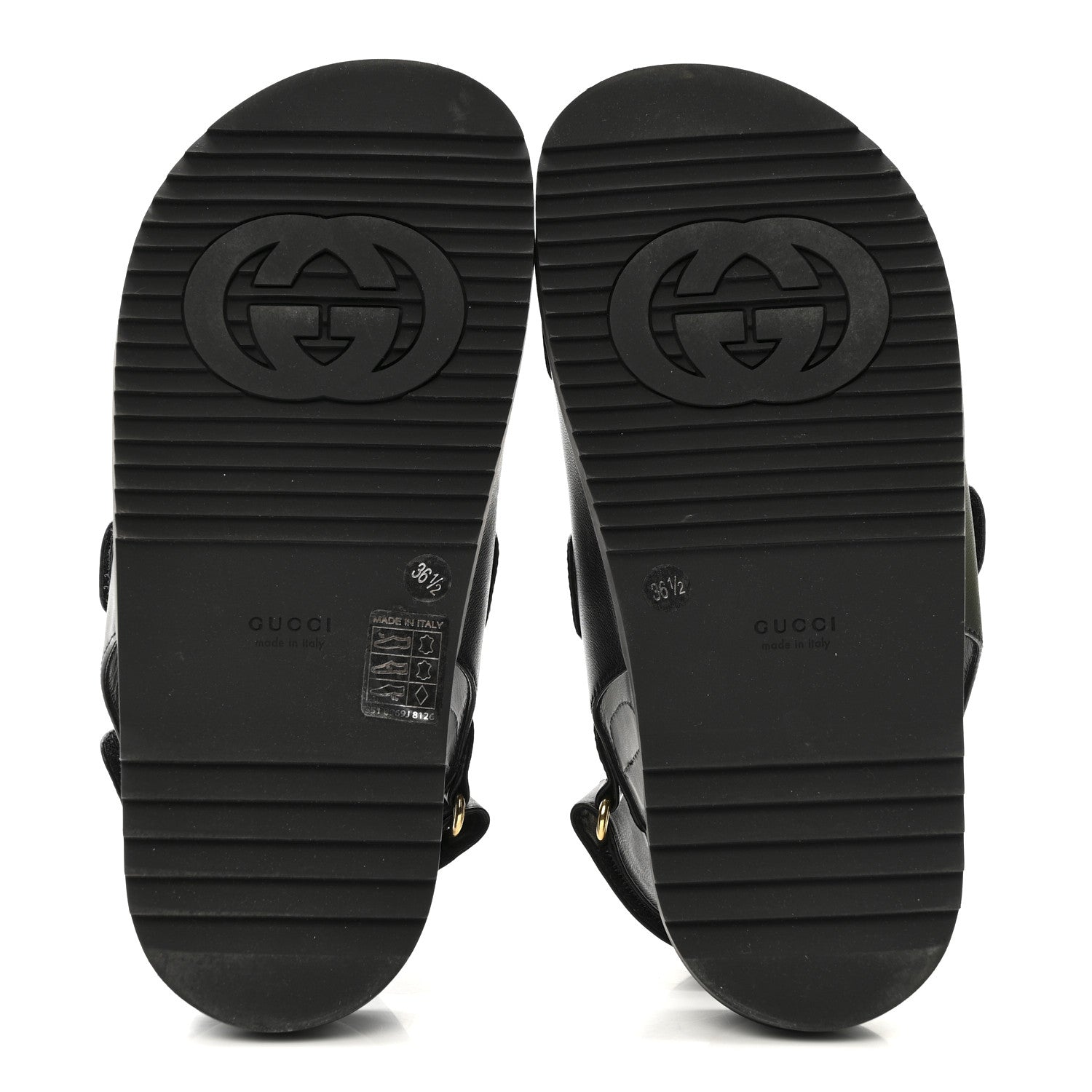 Nappa Charlotte Moritz GG Womens Dad Sandals 36.5 Black