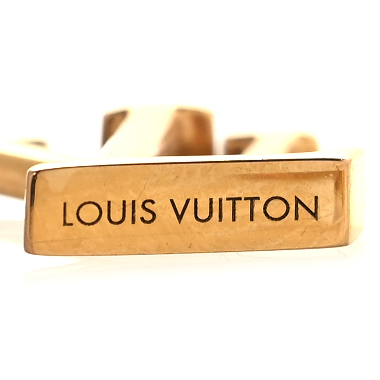 Metal LV Iconic Earrings Gold