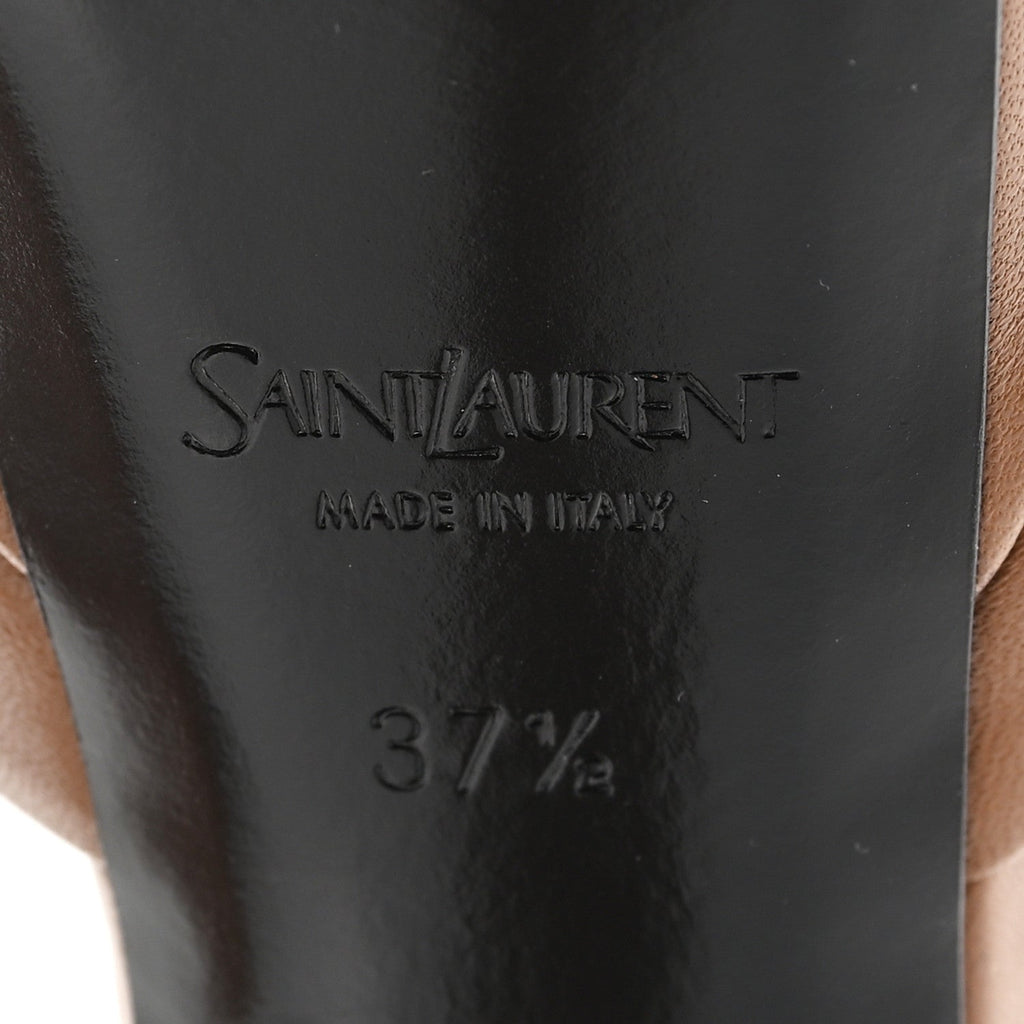 Smooth Calfskin La Scandale 110 Sandals  37.5 Dark Macademia