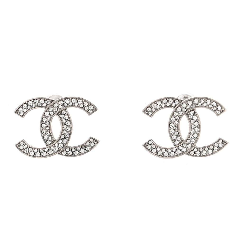 Crystal Palais Garnier CC Earrings Silver