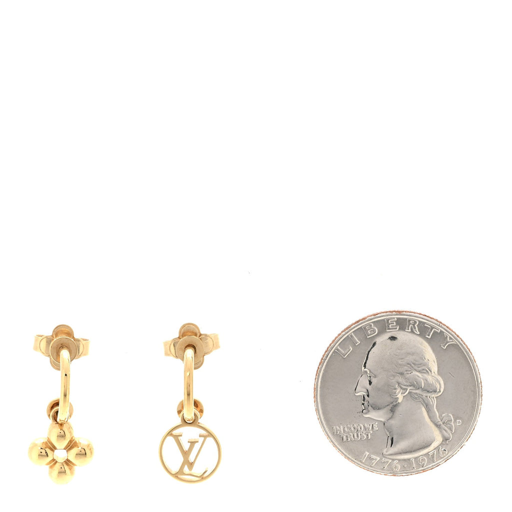 Brass Blooming Earrings Gold