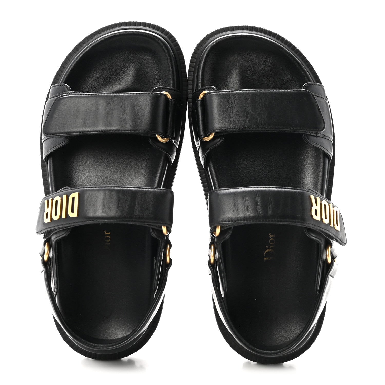 Lambskin Dioract 10mm Sandals 35 Black