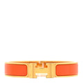 Enamel Narrow Clic Clac H Bracelet PM Orange