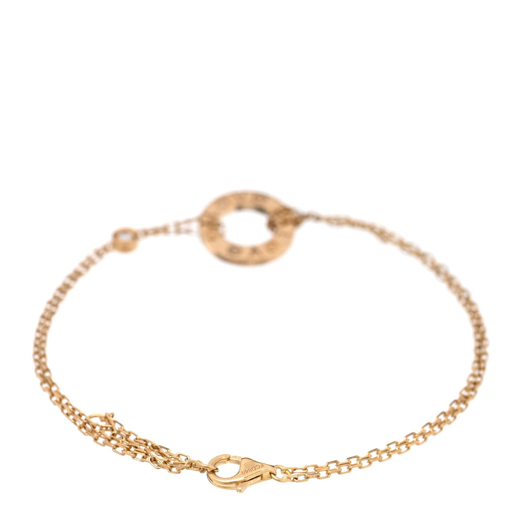 18K Yellow Gold Diamond LOVE Bracelet
