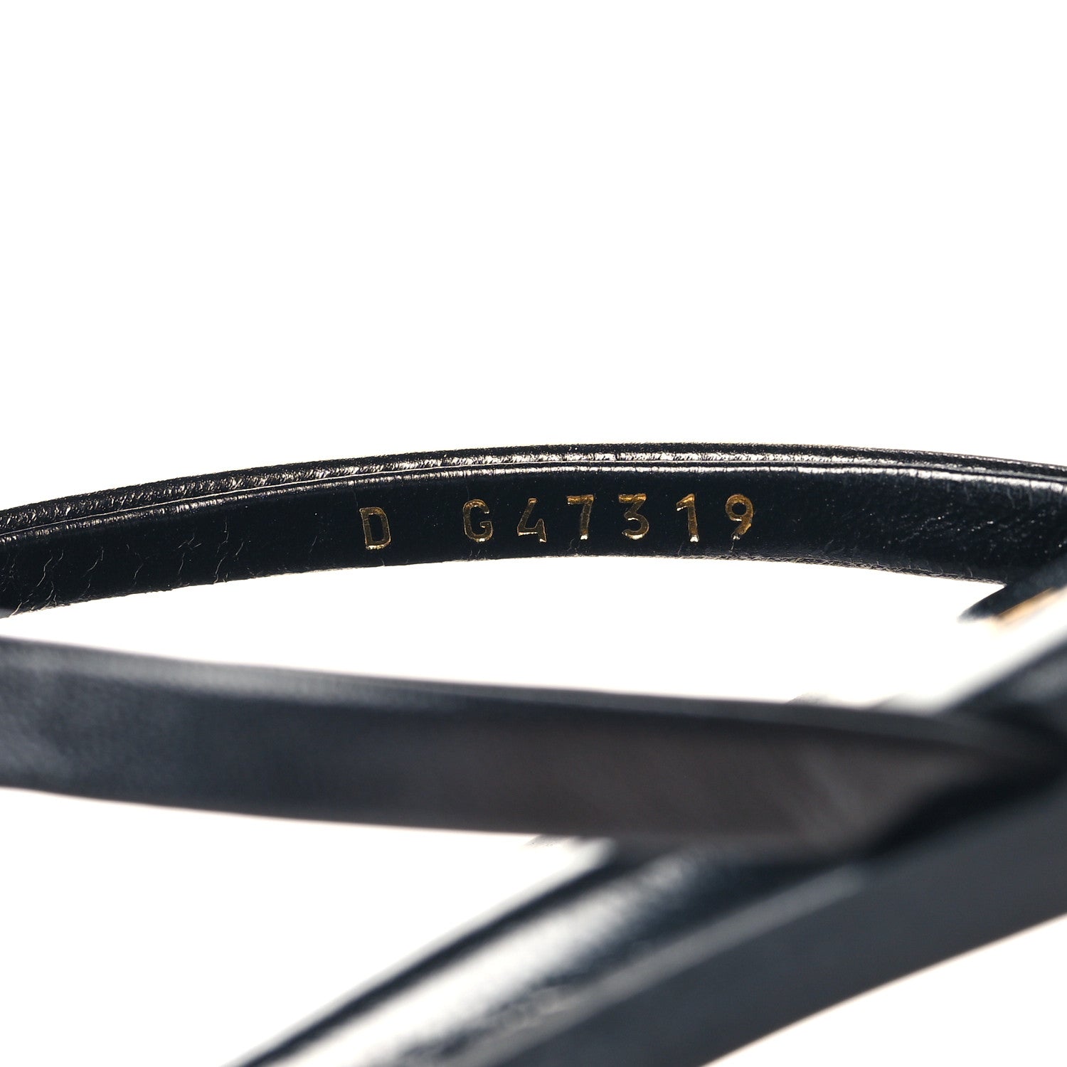 Goatskin CC Times Square Thong Sandals 39 Black