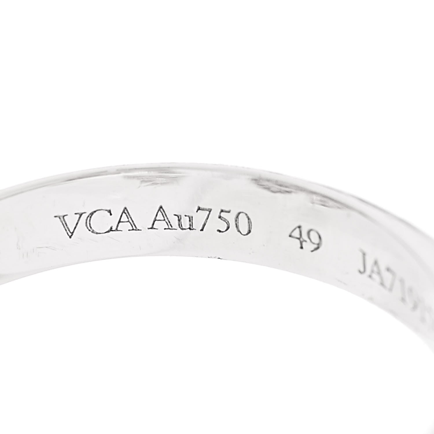 18K White Gold Diamond Two Butterfly Between The Finger Ring 49 5