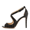 Coarse Glitter Emily 100 Sandals 37.5 Black