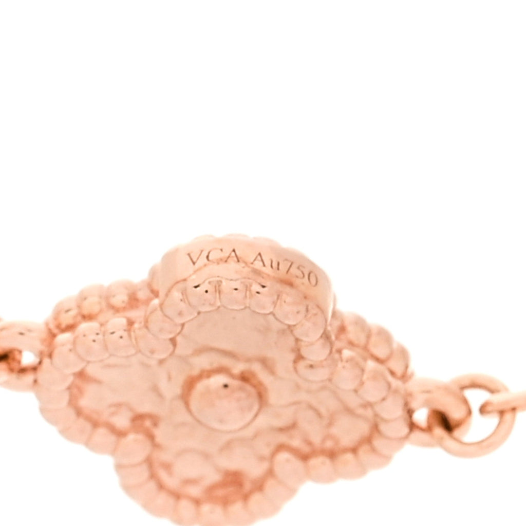 18K Rose Gold 16 Motifs Sweet Alhambra Necklace