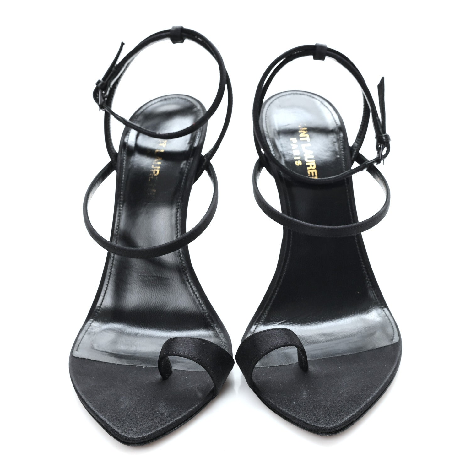 Crepe Satin Dive 110 Mule Sandals 38 Black