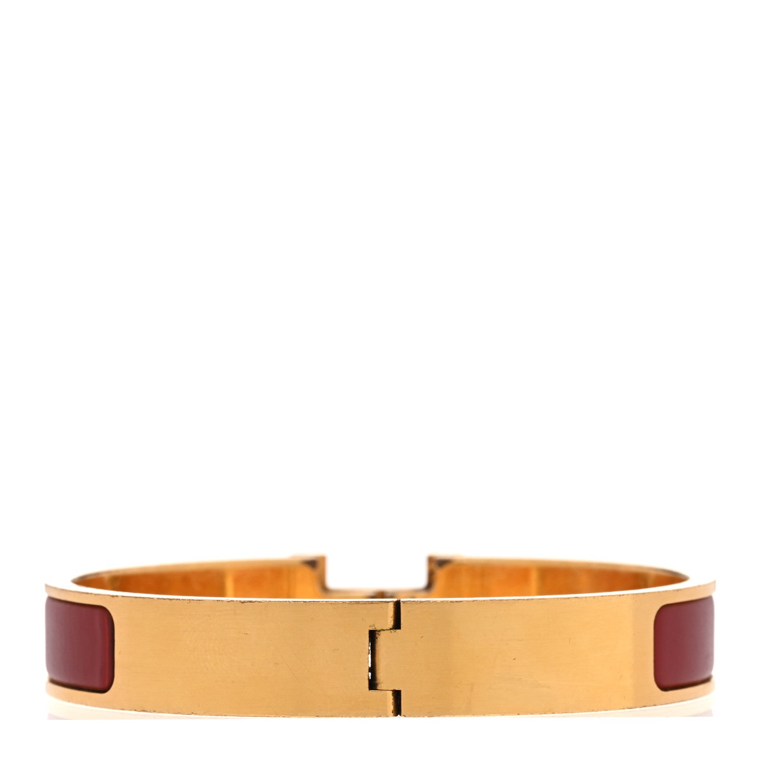 Matte Enamel Narrow Clic Clac HH Bracelet T4 Rouge H