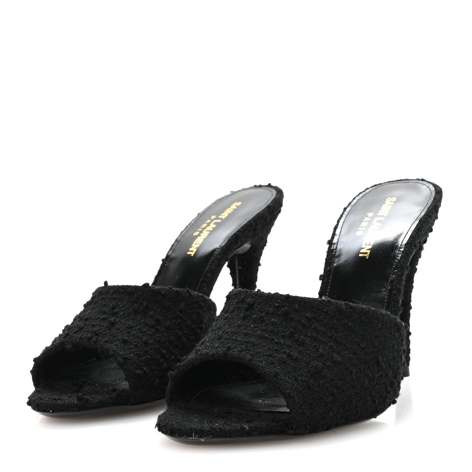 Boucle Tweed La 16 95 Mule Sandals 37 Black
