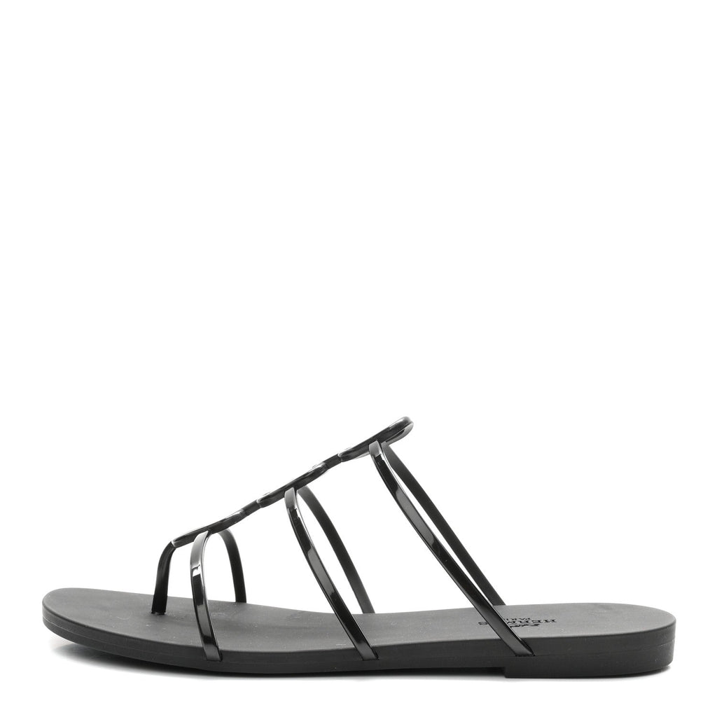 Rubber Womens Mykonos Sandals 38 Black