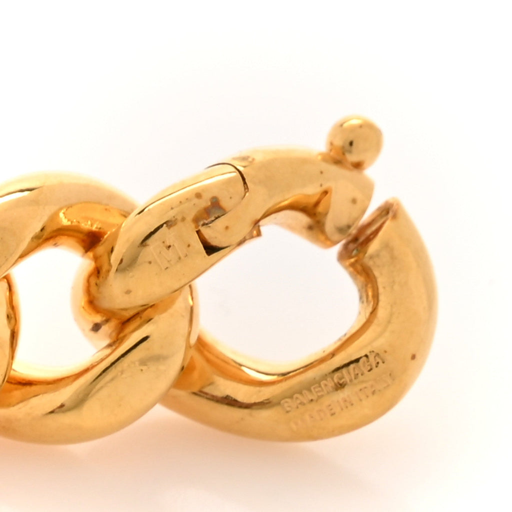 Metal Logo Chain Bracelet M Gold