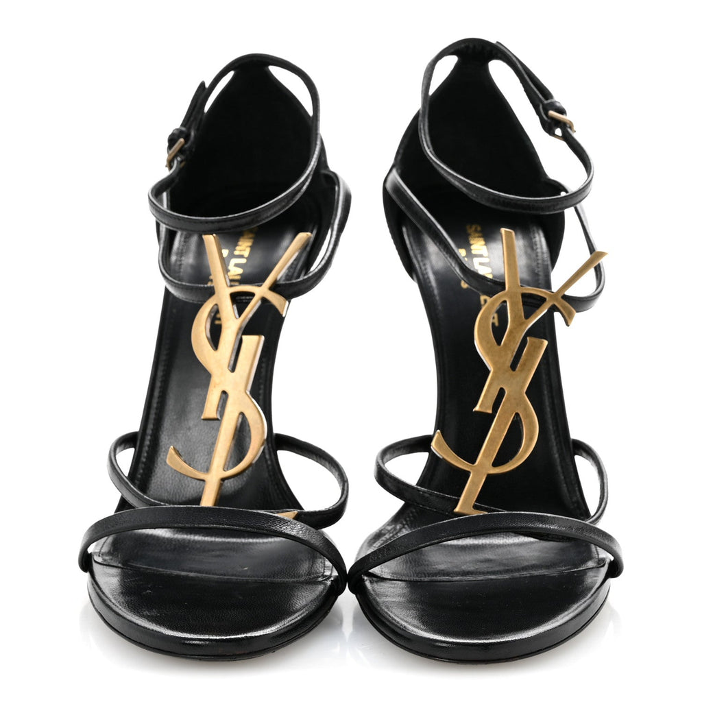 Calfskin Cassandra 100 Sandals 40 Black