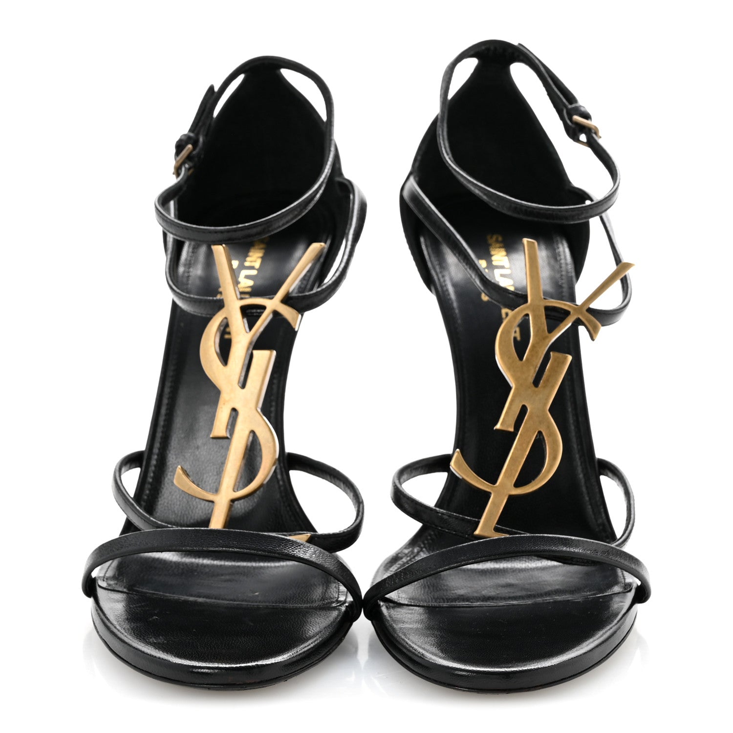 Calfskin Cassandra 100 Sandals 40 Black