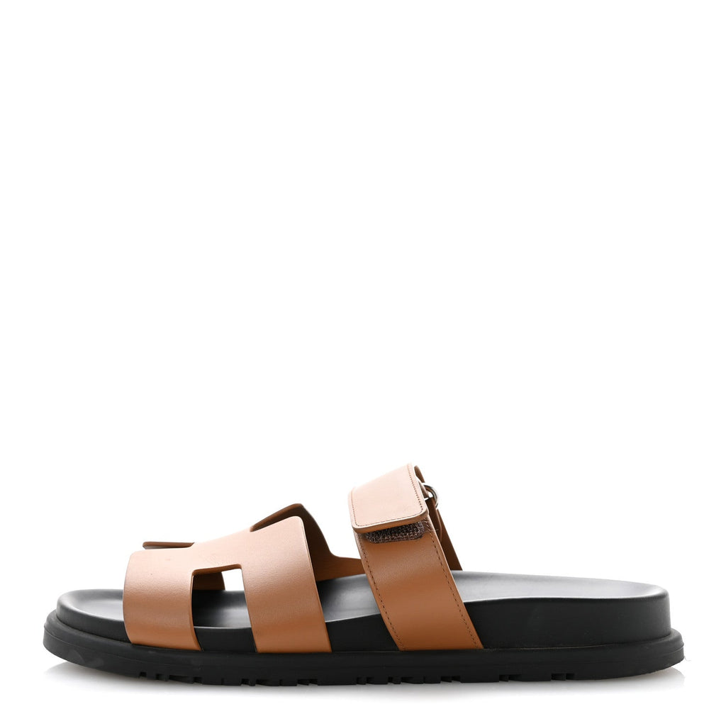 Calfskin Womens Chypre Sandals 37 Naturel