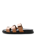 Calfskin Womens Chypre Sandals 37 Naturel