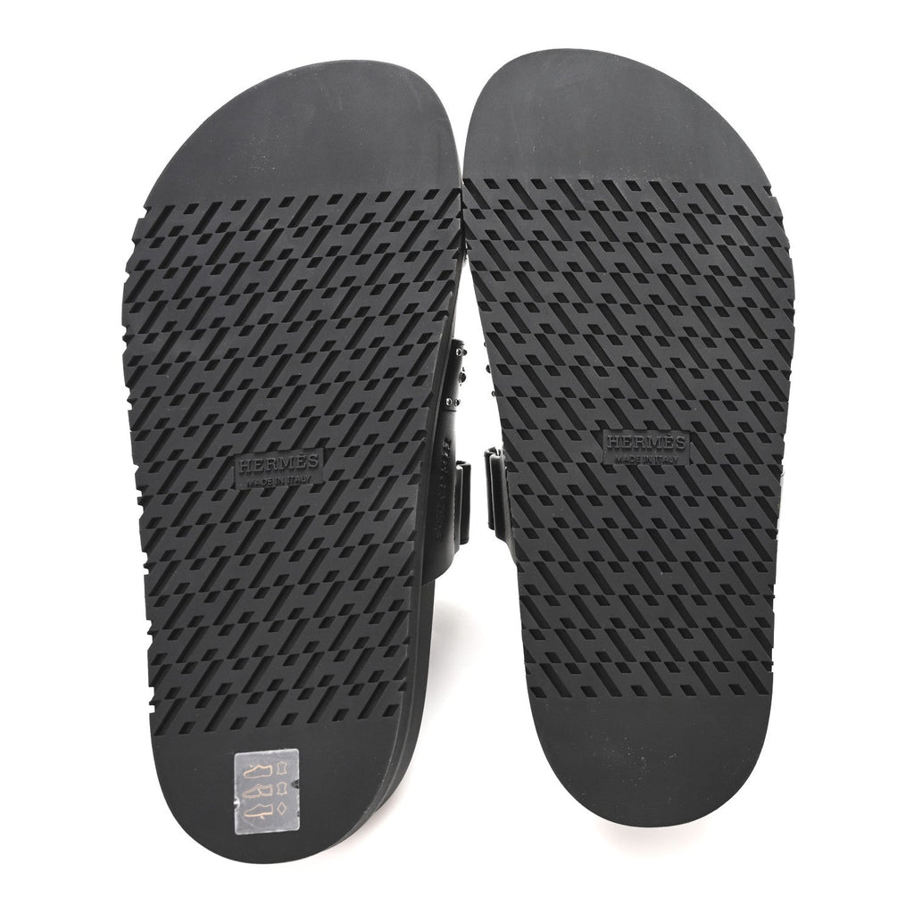 Calfskin Medor Studded Womens Chypre Sandals 37 Black