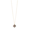 18K Rose Gold Gray Mother of Pearl Magic Alhambra Long Necklace