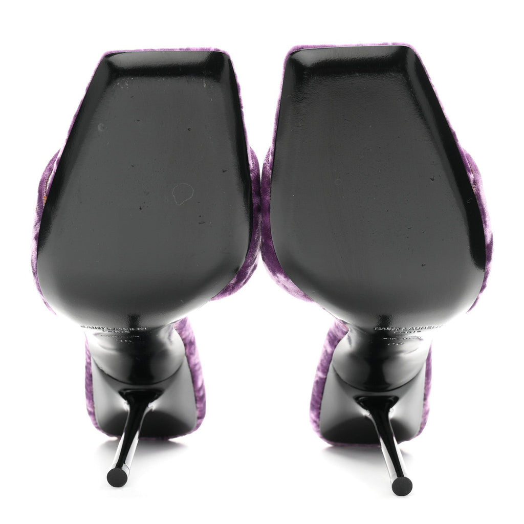 Velvet Baliqua 105 Mule Sandals 36 Malva
