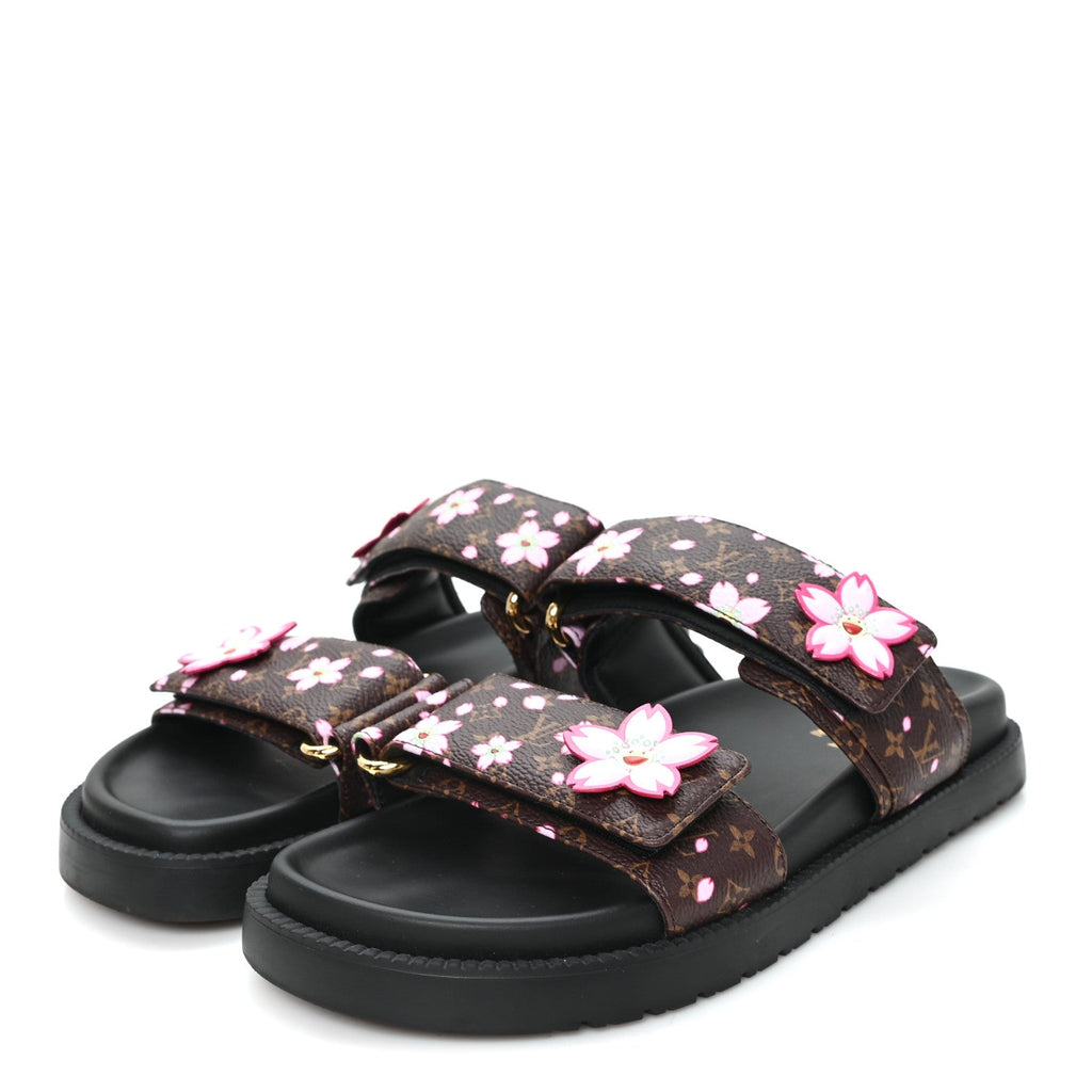 LV X TM Monogram LV Sunset Flat Comfort Mule 35 Sakura Brown