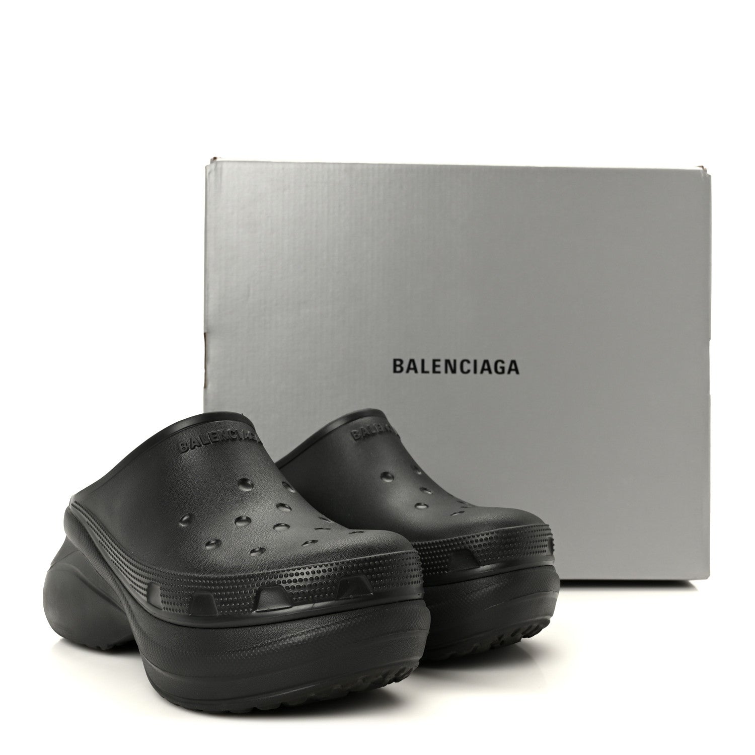 X CROCS Rubber Womens Mules 38 Black