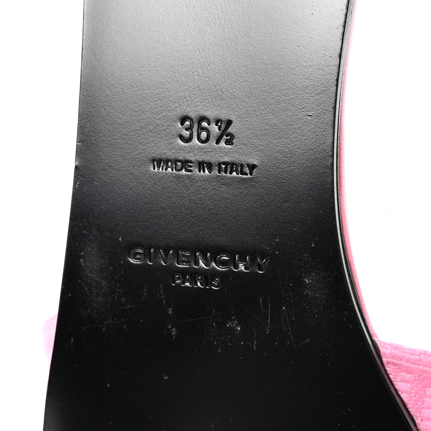 Coated Canvas Logo 4G Embossed Flat Sandals 36.5 Pink