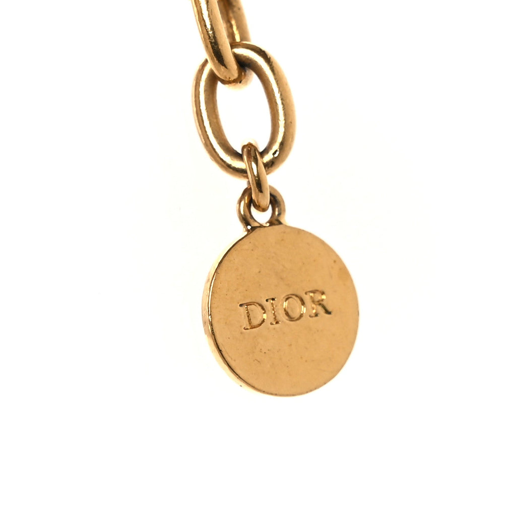 Metal CD Choker Necklace Gold