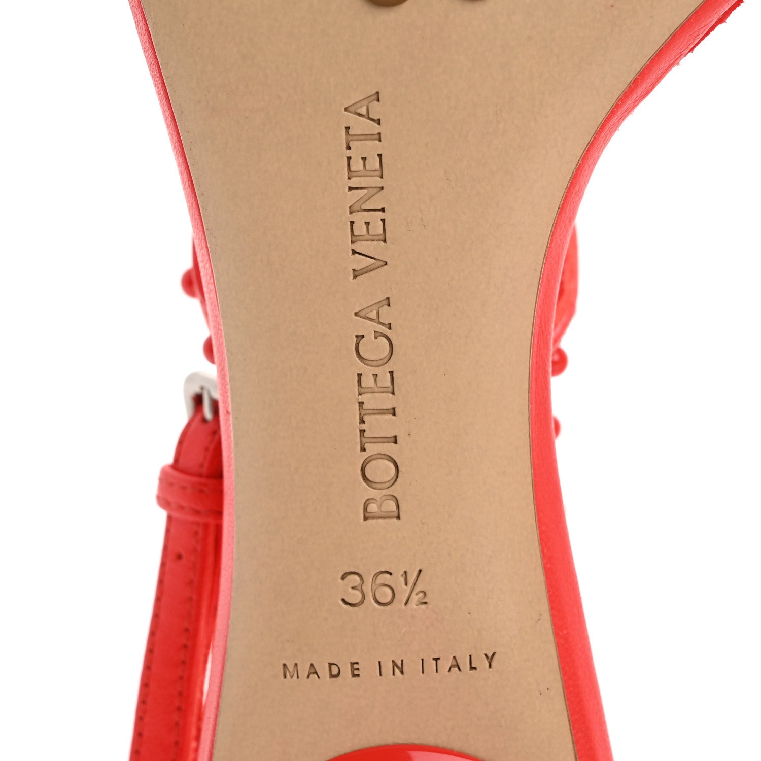 Calfskin Dot Sandals 36.5 Red