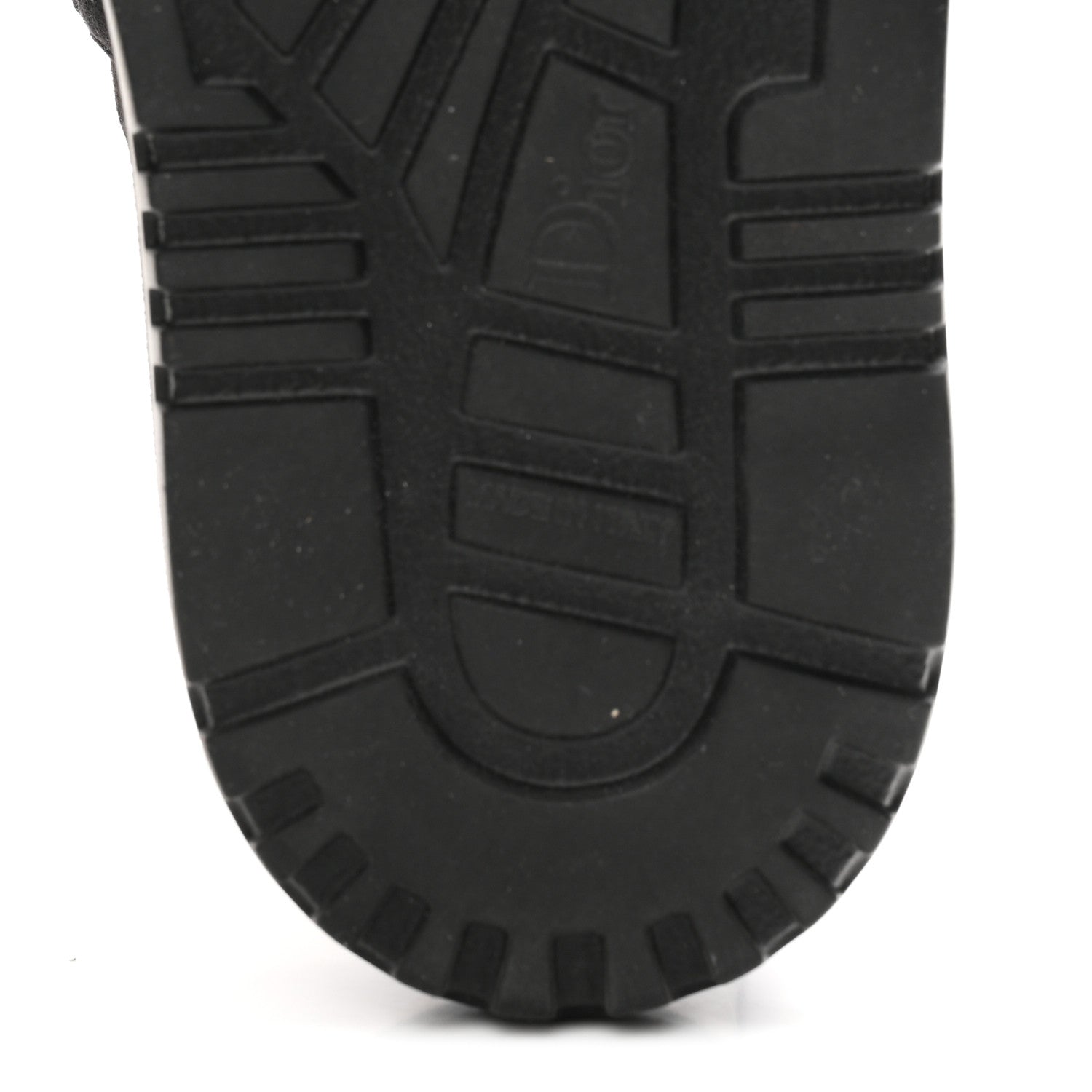 Suede Goatskin Shearling Effect Dioract 10mm Slide Sandals 35.5 Black