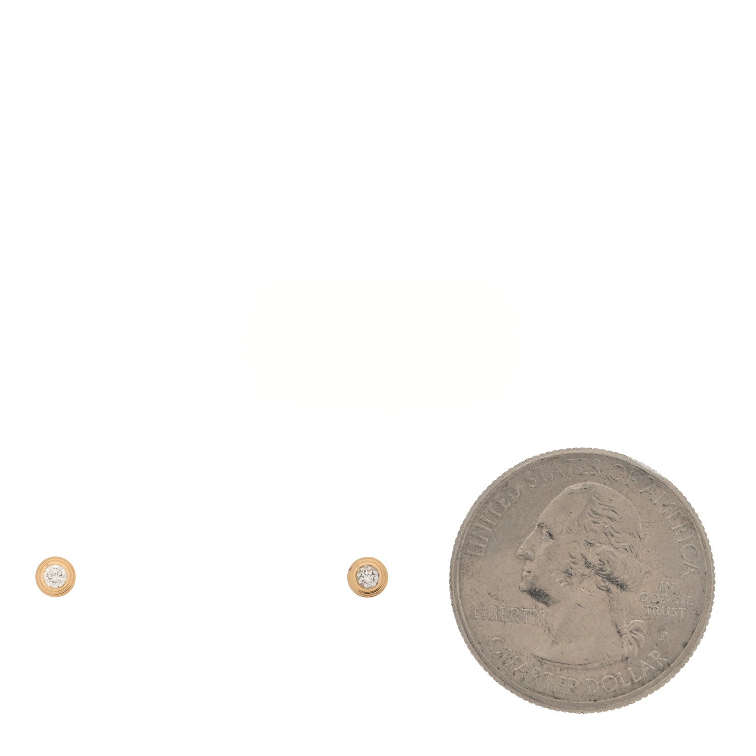 18K Yellow Gold Diamond XS D'Amour Earrings