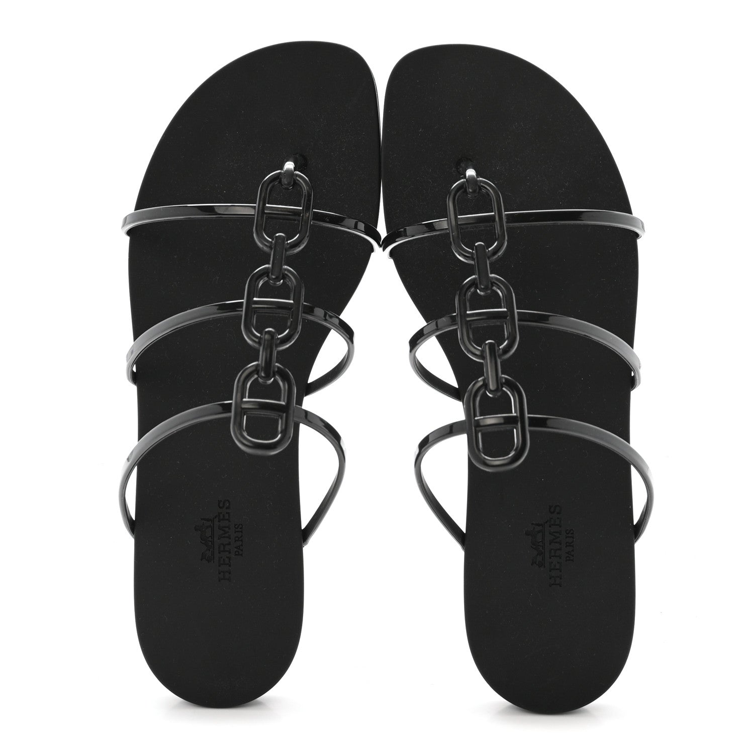 Rubber Womens Mykonos Sandals 38 Black