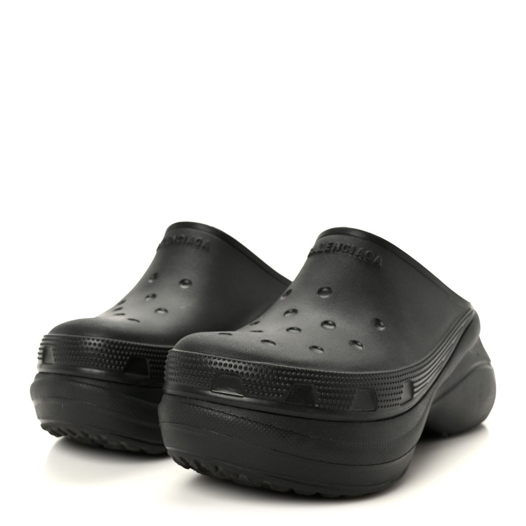 X CROCS Rubber Womens Mules 38 Black