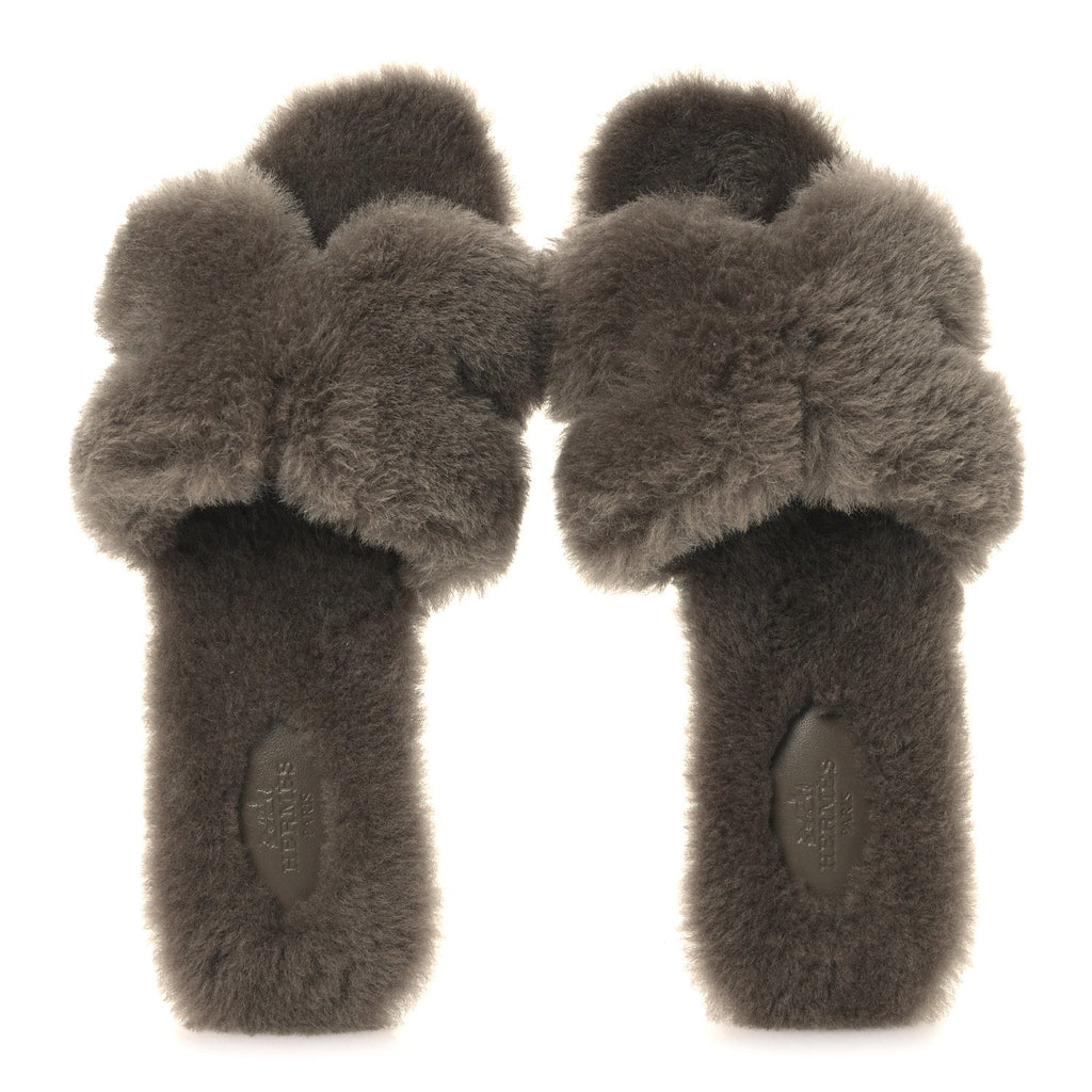 Woolskin Oran Sandals 38.5 Etoupe