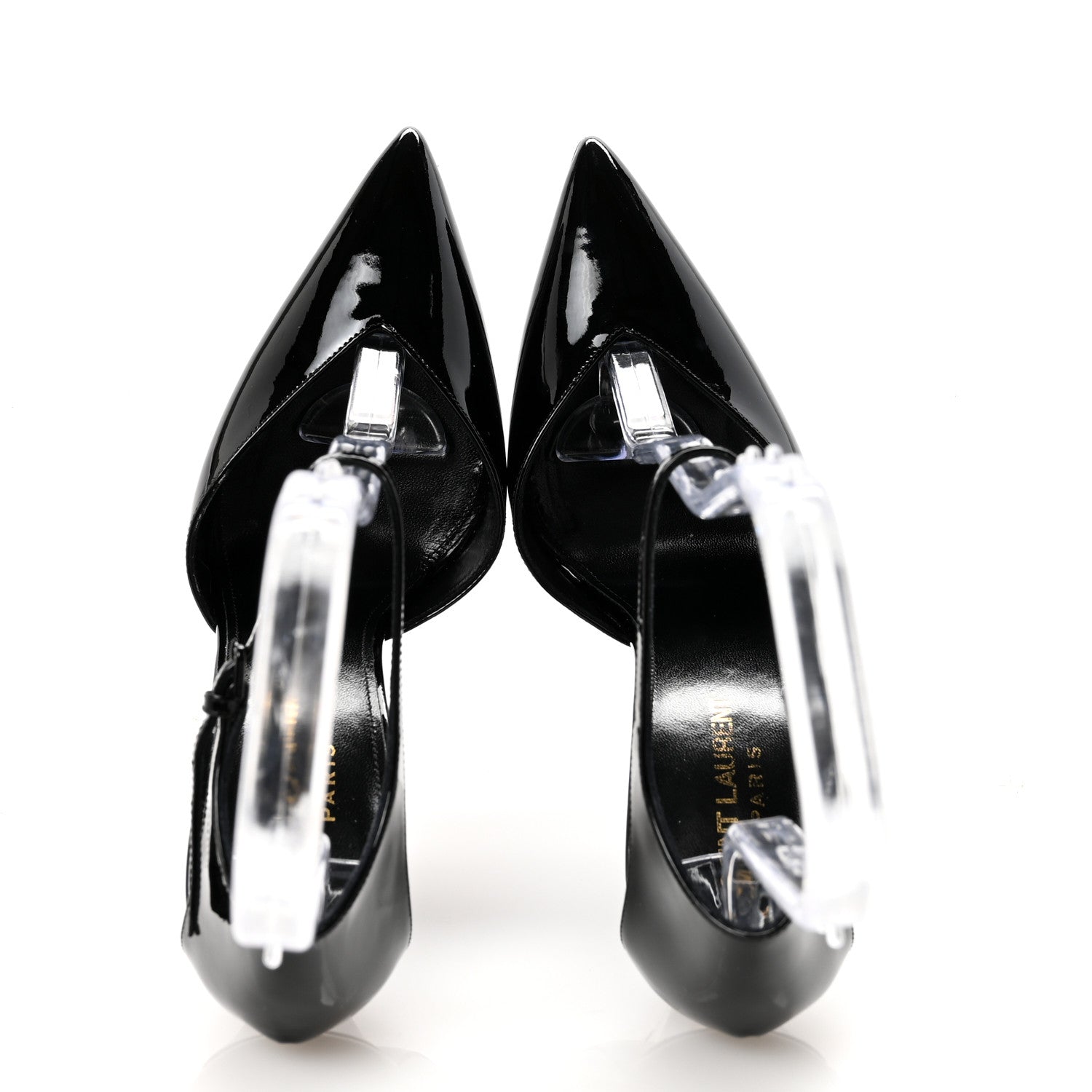 Patent Anja 105 Ankle Strap Pointed Pumps 37 Black