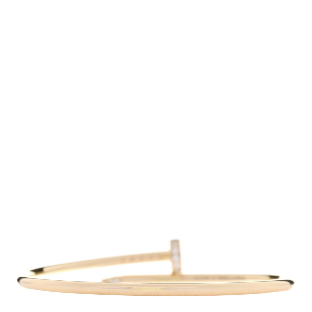 18K Yellow Gold Diamond Small Juste Un Clou Bracelet 15